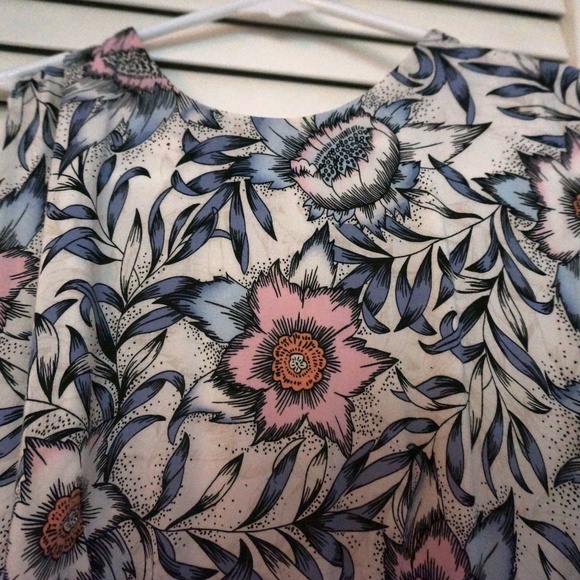 H&M Blue & Pink Flower Pattern Sleeveless Dress - Picture 3 of 5